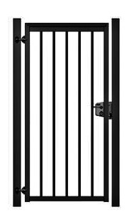 Einflügelige Stabtor glatt
