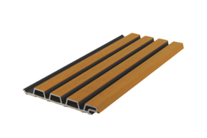 Fassadenverkleidung aus Verbundmaterial Rhombus Eiche/Schwarz