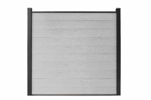 WPC-Zaun Grau