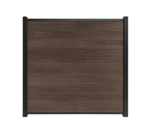 Composiet schutting walnoot