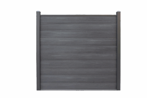 WPC-Zaun Schwarz
