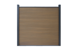 WPC-Zaun Rhombus Teak