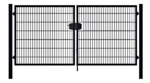Doppelte Doppelstabmatten-Tür 6/5/6