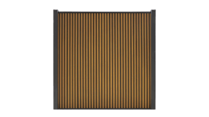 WPC-Zaun Rhombus Eiche Vertikal