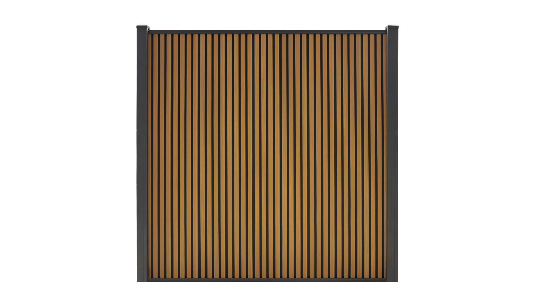 WPC-Zaun Rhombus Eiche Vertikal