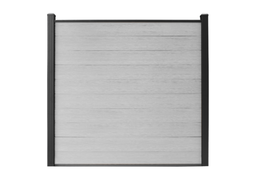 WPC-Zaun Grau
