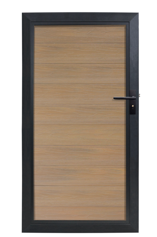 WPC-GartenTür Teak