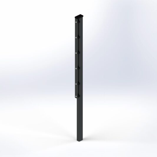 Zaunpfosten 60x40mm mit abdeckleiste – Bild 2